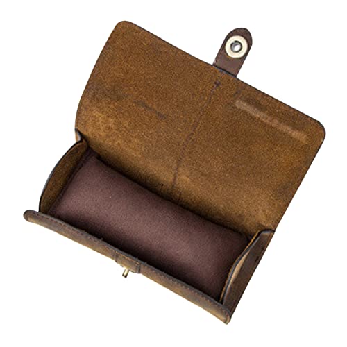 BESPORTBLE Leather Watch Case Roll Stylish Slot Organizer for Men Women Portable Travel Holder for Mechanical Watches Durable Leather Design for Use
