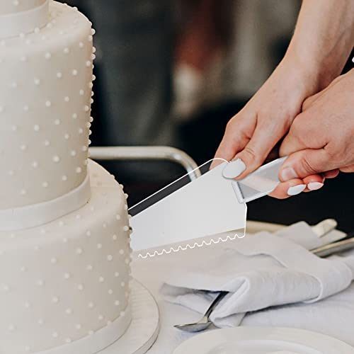 Suclain Disposable Plastic Cake Cutter Plastic Cake Server Cutting Plastic Spatula Plastic Knives Pie Pizza Pastry Slicer Serving Utensils For Kitchen Wedding (Clear, 100 Pieces) #TOP6