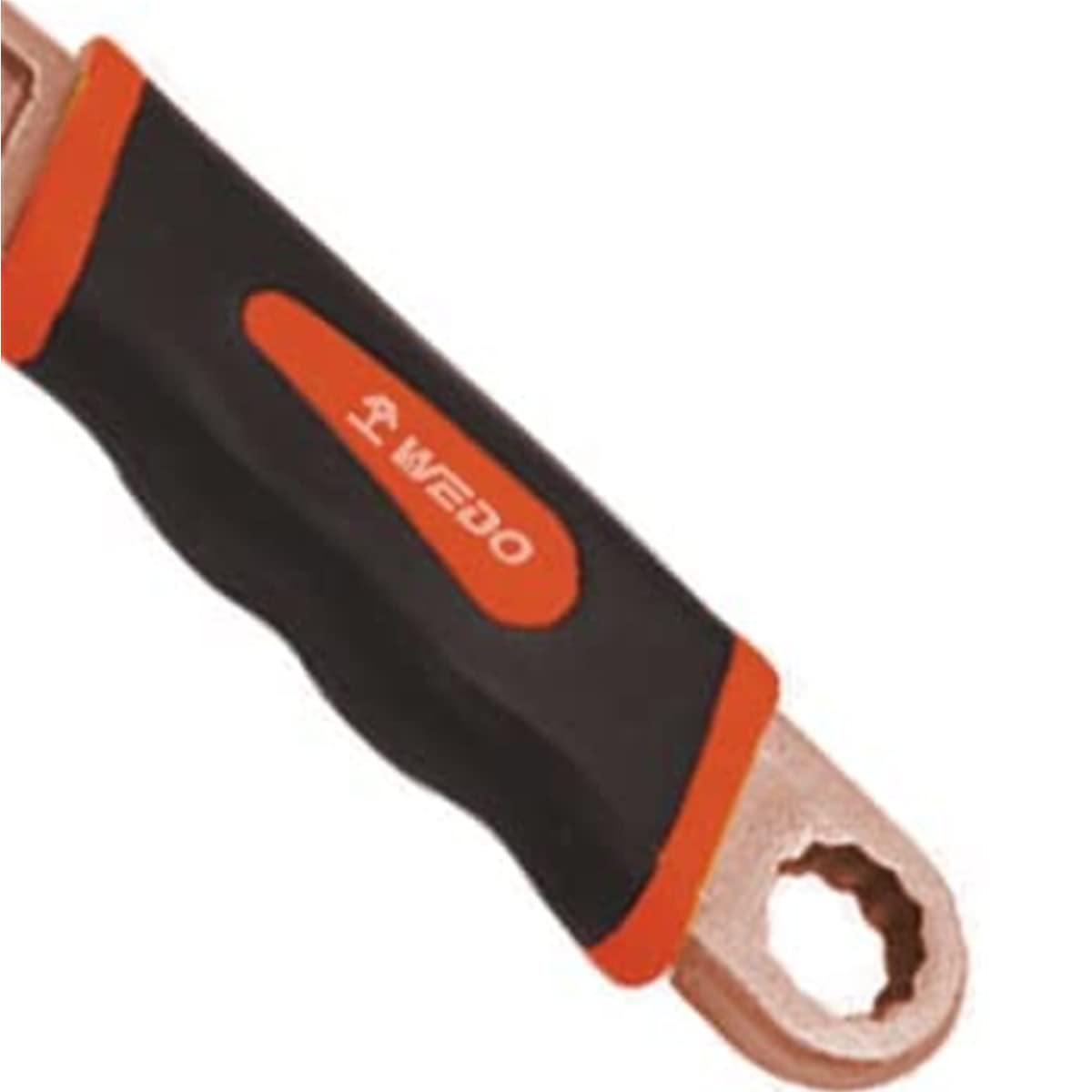 WEDO Llave inglesa sin chispas con mango de plástico, llave ajustable a prueba de explosiones, cobre berilio, BAM/FM/DIN, 12", 300 mm x 36 mm