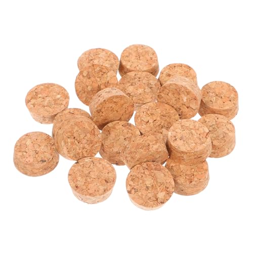KICHOUSE 20pcs Natural Wooden Tapered Corks Wine Bottle Stoppers Diy Craft Projects Glass Vial Plugs Bottle Cork Stoppers