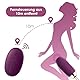 Deluxe Vibrator Vibro Ei mit Fernsteuerung, Vibratorei Leise Starke für Sie G-Punkt Klitoris Stimulator, Analvibratoren Dildo mit 26 Vibrationsmodi, Sex spielzeug für Paare