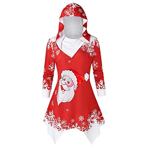 Women's Patterns Reindeer Snowman Tree Snowflakes Christmas Sweater Cardigan Red
