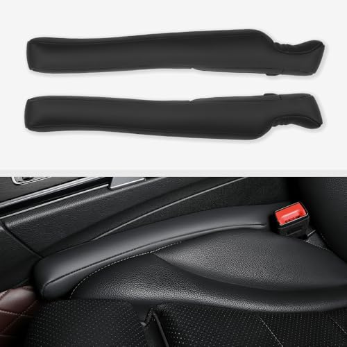 Aerovia 2Pack Leather Car Seat Gap Filler – Anti-Drop Console Organizer, Scratch-Resistant Waterproof Easy to Clean, Fits 90% Vehicles Without Blocking Seat Movement