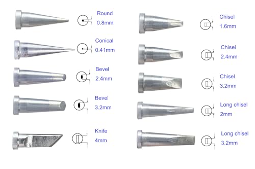 Image of LT Replacement Soldering Tips for Weller WD1002 WD1000,WS81,WSP80,WP80,PE75 10 pcs Pack
