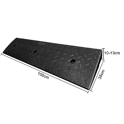 Rampa de umbral de caucho antideslizante 100x35x11cm 2pcs miniatura 4