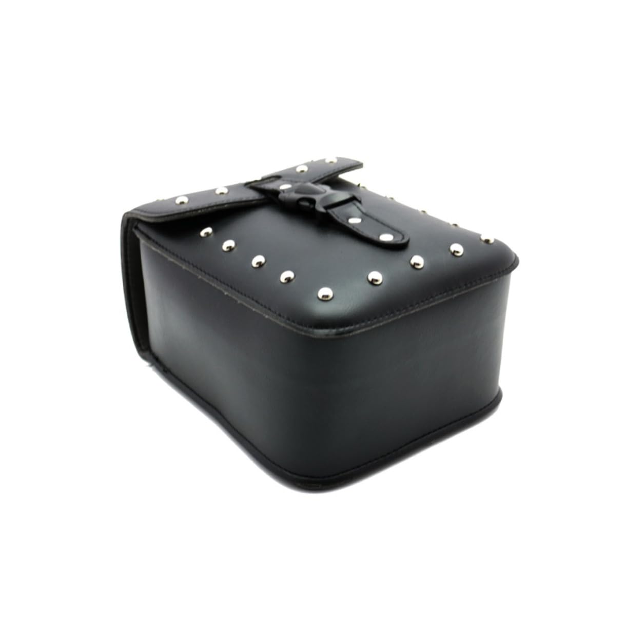 Borsa da Sella per Moto in Pu Nera, Borsello Laterale Cruiser
