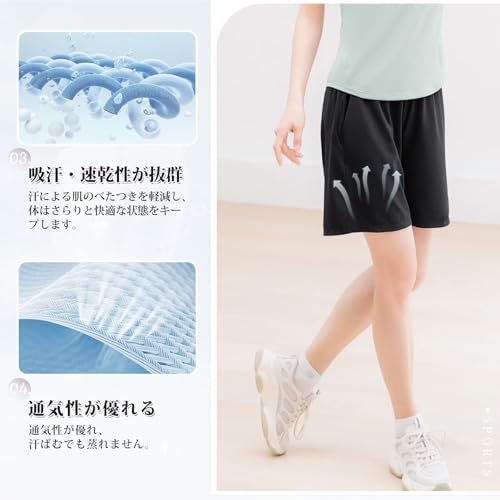 Rovidorx ランニングパンツ レディース k22-blk-L