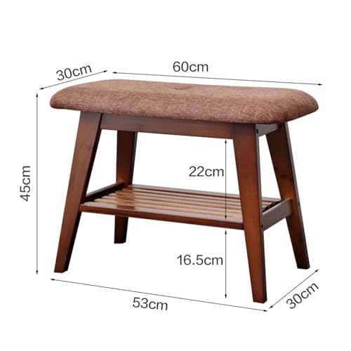 Tabouret multifonctionnel entrée 60 cm : rangez et chaussez-vous - 2