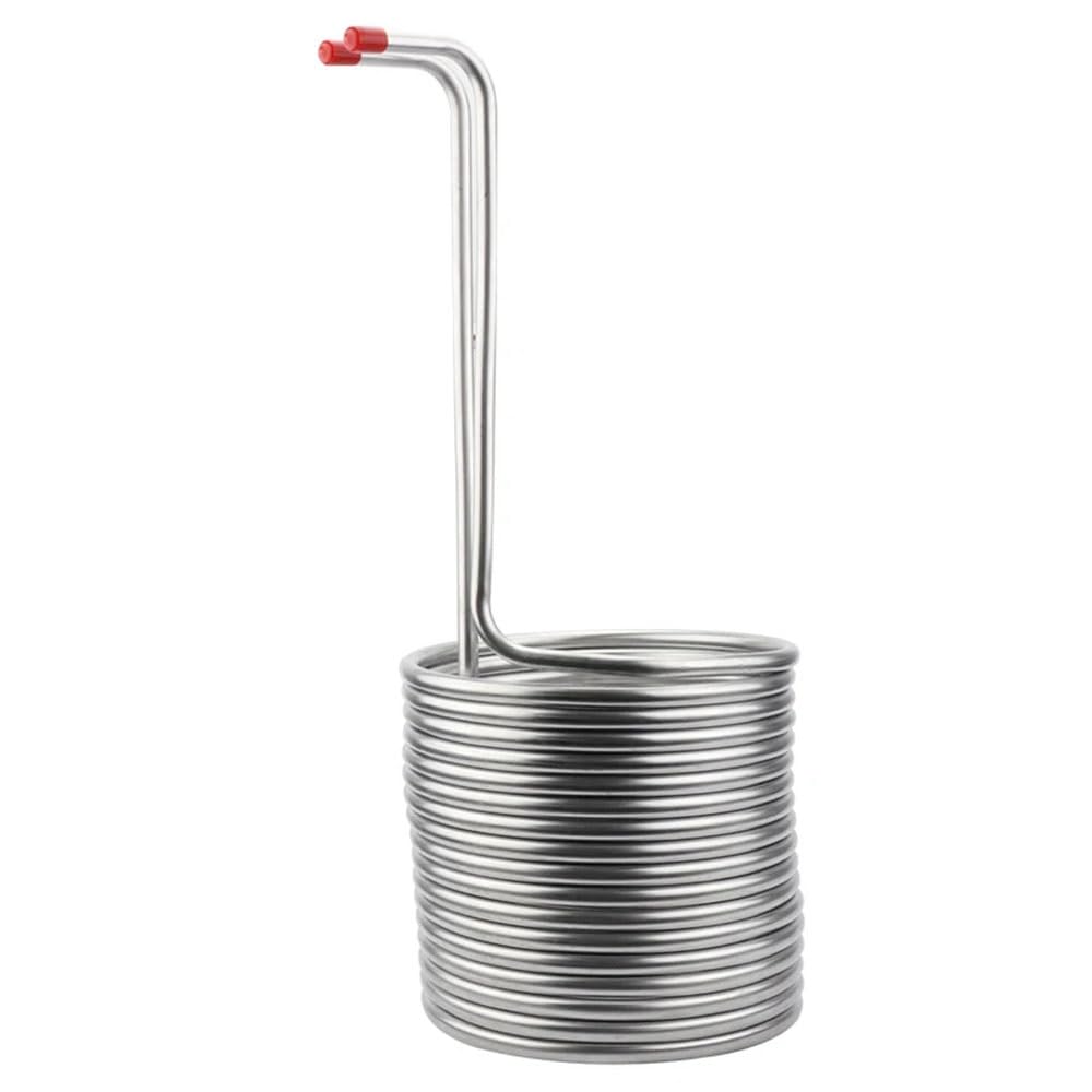 Enfriador de Mosto de inmersión de Acero Inoxidable de 16 m y 9,52 mm, serpentín de enfriamiento supereficiente for elaboración de Cerveza casera, 1 Unidad