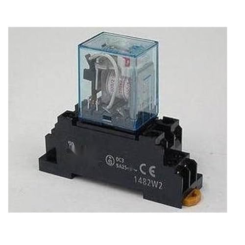 10 set/lot Silver Contact MY2NJ (HH52P) Power Relay Coil with LED + DYF08A (PYF08A) Din Rail Mount Socket Base ship