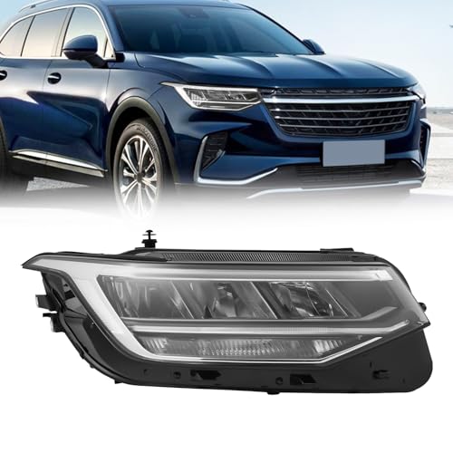 ZHISHUAI - Front LED Headlight Assembly for 2022 2023 2024 Volkswagen Tiguan S/SE w/o AFS Right Passenger Side Headlamp Replacement Black Housing OEM 5NL941036A