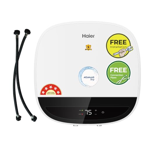 Haier Aqualad Digi 15L Storage Water Heater Geyser, 2.2kW, 8 Bar