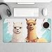 Llama Alpaca Desk Mat Non-Slip Laptop Writing Pad Large Keyboard Mousepad with Rubber Base 23.6