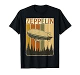 Retro Zeppelin Airship Shirt Vintage Rock Style Tee for Men T-Shirt