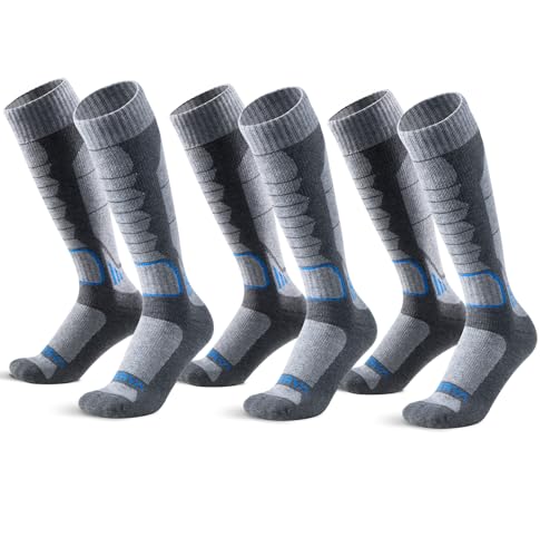 Chaussettes de ski homme mérinos respirantes et confortables pour le ski