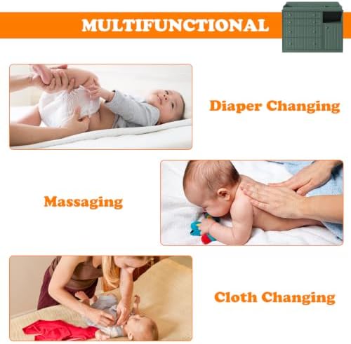 St.Mandyu Green Changing Table Dresser — view 6
