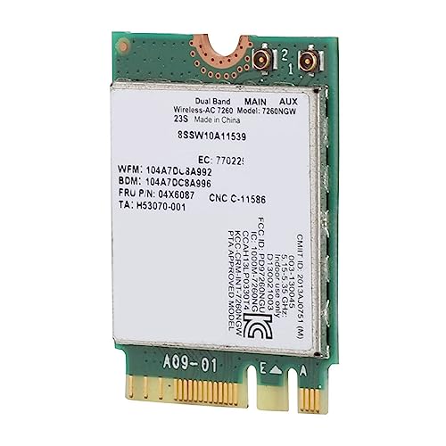 Drfeify Tarjeta de Red Inalámbrica para Thinkpad 04X6087 - Doble Banda 867Mbps - WiFi 2.4/5G Compatible con T440 T440P T440S T540P X240 X240S W540 L440 L540 miniatura 1