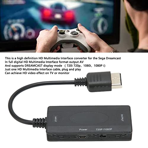 Image of Qiilu Adapter to Abs for to Hd Multimedia Interface Converter Hd Hd Multimedia Interface Cable for Dc Console