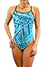 Adoretex Girl's/Women's Pro One Piece Thin Strap Athletic Swimsuit-FN031-Teal-32