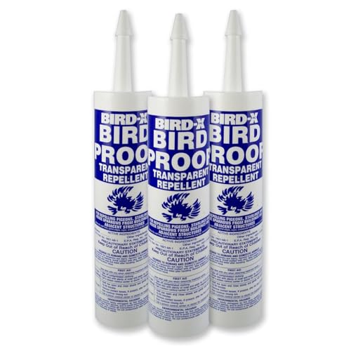 Bird-X Transparent Sticky Gel 3‑Pack (10 ft/Tube)