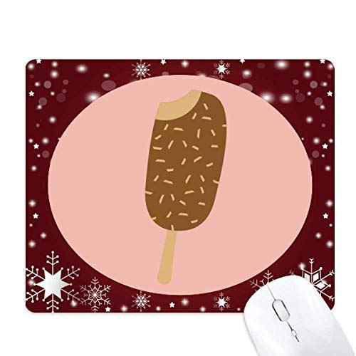 Tapis de souris chocolat croustillant antidérapant motif flocon de neige