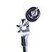 Adjustable Height Double Braced Hi Hat Cymbal Drum Stand Hi-Hat Mount，Edge Hardware Design Standard Cymbal Straight Stand，Cymbal Boom Stand Drum Hardware Arm Mount Holder Adapter Percussion Silver