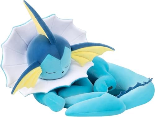 Pokemon Vaporeon Sleeping Plush - 18-Inch Premium Plush in Sleeping Pose - 2