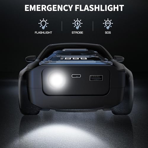 Car Battery Jump Starter with Air Compressor, 7000A Portable Booster Pack - image 5