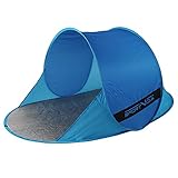 SportVida Strandmuschel Pop Up - Wurfzelt Strandmuschel - Selbstaufbauend Strandzelt mit Tragegriff - Automatisch Portable - Sonnenschutz - Windschutz - Spielzelt (SV-WS0035)