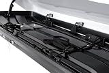 Inter Pack Skugga L 660 Dachbox 300L weiß glänzend, Ultra Flache 28 cm Höhe für Tiefgaragen, beidseitig öffnend, 75 kg Tragkraft für Skier bis 180 cm