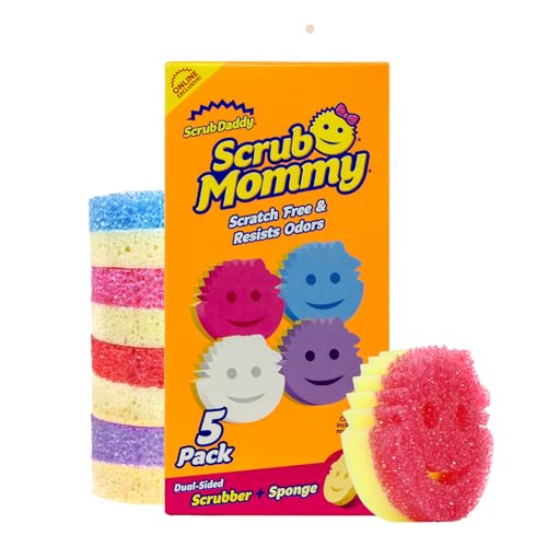 image for Scrub Daddy Scrub Mommy Kitchen Sponges for Dishes & Wiping Spills - D