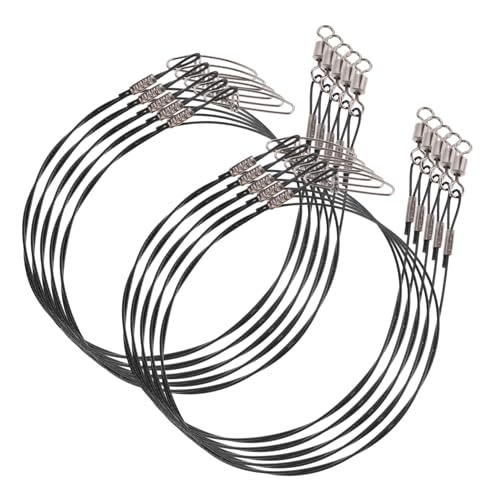 Yardwe 10Pcs Fishing Leaders con Acero de Alta Resistencia miniatura 1