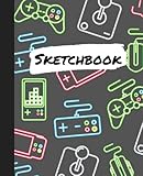Sketchbook: Gaming Drawing Book Perfect for Doodling, Sketching, Writing 7.5