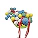 JUNWRROW Plastic Bingo Balls 3/5 inch Multicolored,75 Count, Perfect for Bingo Nights, Raffles, and More,Lost Bingo Ball Replacements