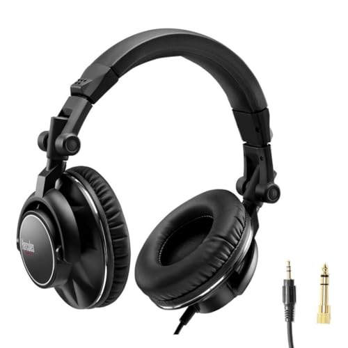 Casque HDP DJ60 Hercules DJ fermé circum-aural noir pour mixage