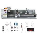 CREWORKS 1100W 8.7" x 29.5" Metal Lathe,220mm x 750mm Benchtop Metal Lathe w 3-Jaw Chuck,50-2250 RPM Power Mini Lathe for DIY Machining Wood & Metal Working Tool