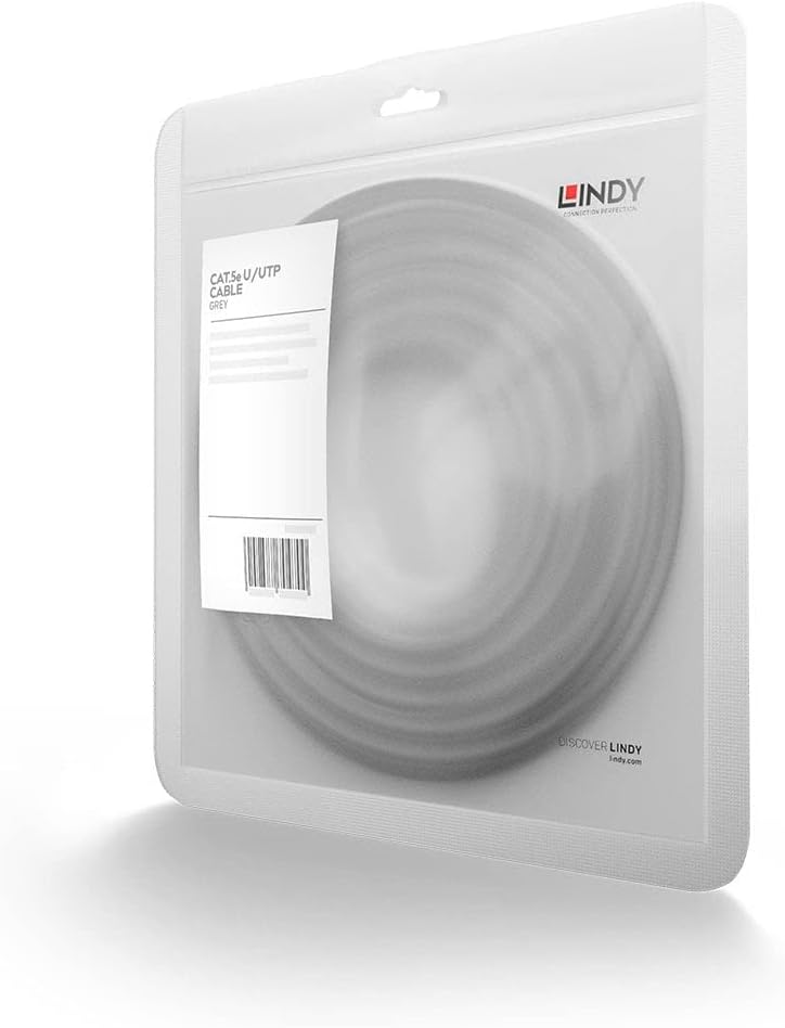 LINDY 15m Cat.5e U/UTP Network Cable, Grey
