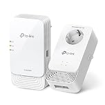 TP-Link PGW2440 KIT Powerline Passante G.hn2400, AX1800Mbps WiFi 6, MIMO, 3 Porte Gigabit Ethernet, Presa di Alimentazione Extra, Plug&Play, EasyMesh, Powerline di Nuova Generazione Più Affidabile