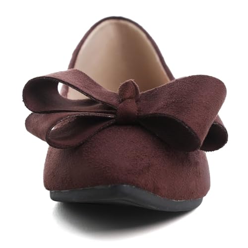 Image of Stunner Womens Flats Fashion Pointed Toe Bowknot Ballet Flats Cute Slip On Dress Flats Comfortable Party Wedding Flats2