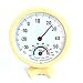 Termoigrometro per Porte Interne Mini Giallo Pratico Termometro Meccanico per Interni ed Esterni Igrometro Termometro per umidità Misuratore di Temperatura Monitor meteorologico - Giallo