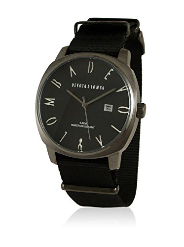 Montre Homme Devota & Lomba DL008MSPBK-01BLACK ne rayez plus votre montre noire 42mm