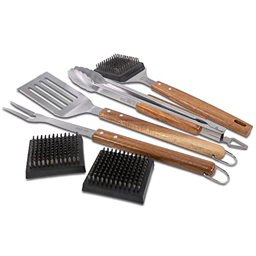 Set Parrillero BBQ-Aid Pro 6 Piezas con Accesorios miniatura 1