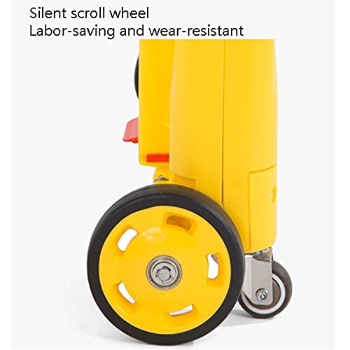 Einkaufswagen, faltbarer Einkaufswagen auf Rädern, faltbarer Einkaufswagen mit Teleskopgriff für Einkaufsgepäck… – Bild 5