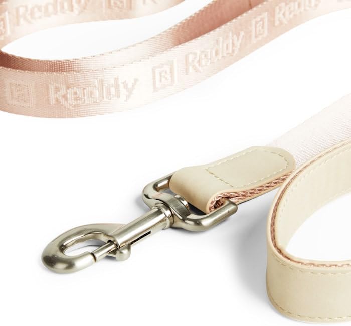 Reddy by Petco Jacquard Dog Leash Light Pink 6-ft Long 1-in Wide