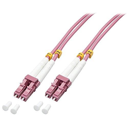 Câble fibre optique OM4 LC/LC Lindy de 20 mètres pour réseau