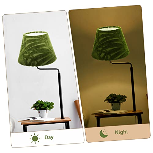 Image of Uonlytech Green Lamp Shades Vintage Decor Lamp Shade Lamp Shades for Table Lamps Metal Green Desk Lamp Accessories Retro Decor Lampshade