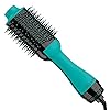 REVLON-One-Step-Hair-Dryer-And-Volumizer-Hot-Air-Brush-Teal REVLON One-Step Volumizer Original 1.0 Hair Dryer and Hot Air Brush, Teal