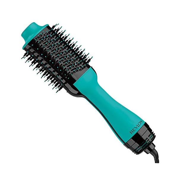 REVLON-One-Step-Hair-Dryer-And-Volumizer-Hot-Air-Brush-Teal REVLON One-Step Volumizer Original 1.0 Hair Dryer and Hot Air Brush, Teal
