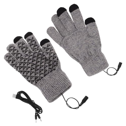 Abaodam Heated Gloves Electric Warming Mittens with Thickened Insulation for Winter Cycling Quick Heating Full Finger Design for Men and Women for Cold Weather Activities