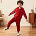 Lianpyxa Toddler Boys Clothes 3D Letter Print Long Sleeve Sweatshirt & Pant 2PCS Fall Outfits Size 5-9 Years Size 5 6